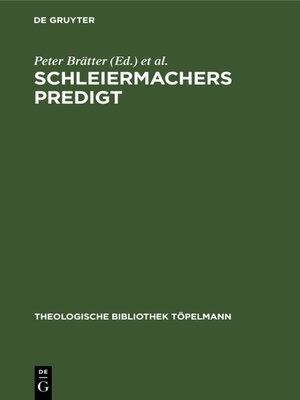 cover image of Schleiermachers Predigt